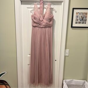 Anthropologie Pink Maxi Dress
